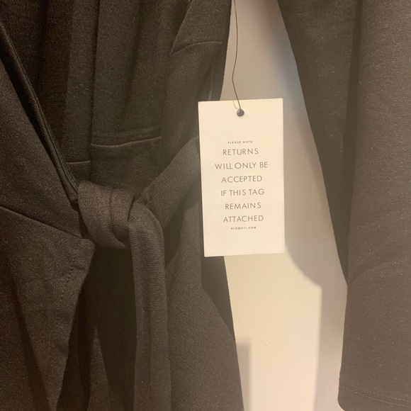 NWT Eloquii True Wrap Black Blouse Size 20 - Picture 5 of 6